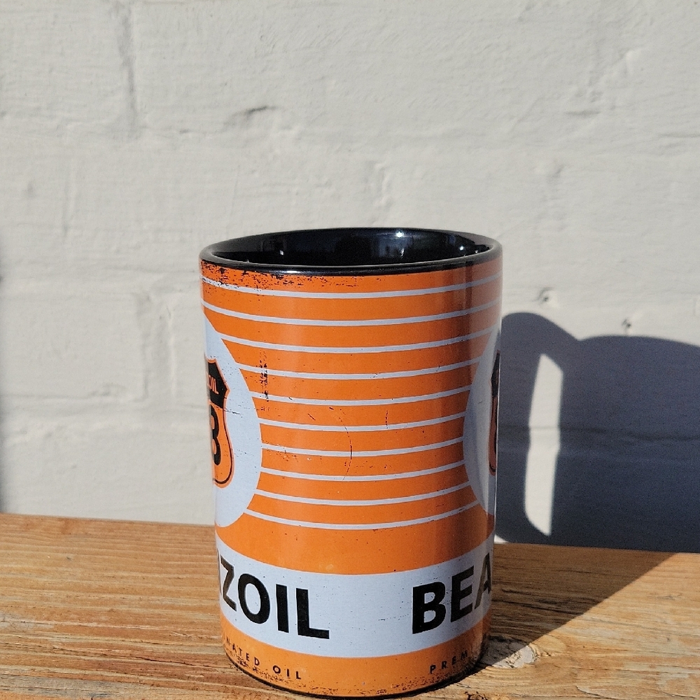 Mannys Garage Beanzoil Orange and Black Coffee Mug - Picture 10 of 16